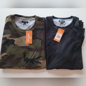 Brand New Waffle Knit Long Sleeve Shirts (2)